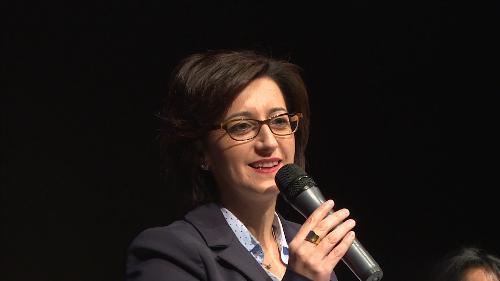 Sara Vito (Assessore regionale Ambiente ed Energia) interviene seconda giornata della VII Conferenza regionale amianto FVG - Monfalcone 29/09/2017